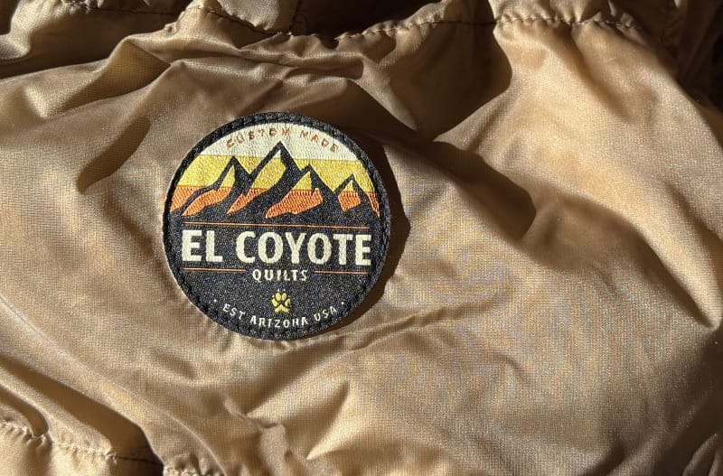 a custom made piece of gear from el coyote showing the mountainous label
