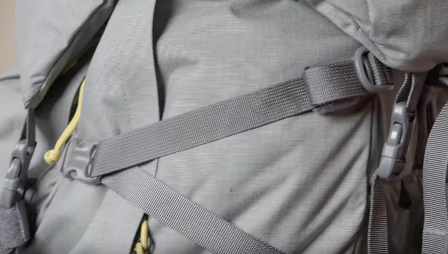 side straps on the Glacier 70 Backpack by Mystery Ranch