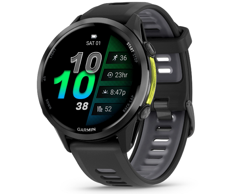Garmin GPS smartwatch showing fitness and navigation data — premium outdoor tech gift for adventurers 2025.