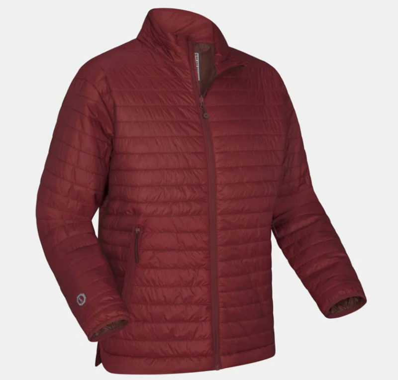 PAKA Mayu Ultralight Jacket worn outdoors while hiking, designed for lightweight backpacking insulation