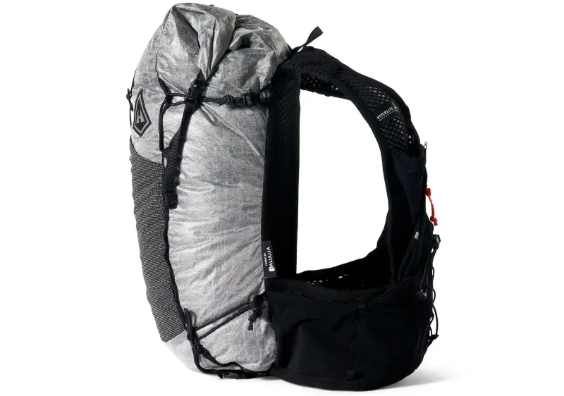 Studio product photo of the Hyperlite Mountain Gear Pemi 15 ultralight hiking backpack against a neutral background.