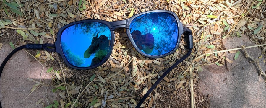 OMBRAZ Leggero Blue Mirror NosePad付 Ombraz Sunglasses Review: Hiking & Cycling In The Southwest
