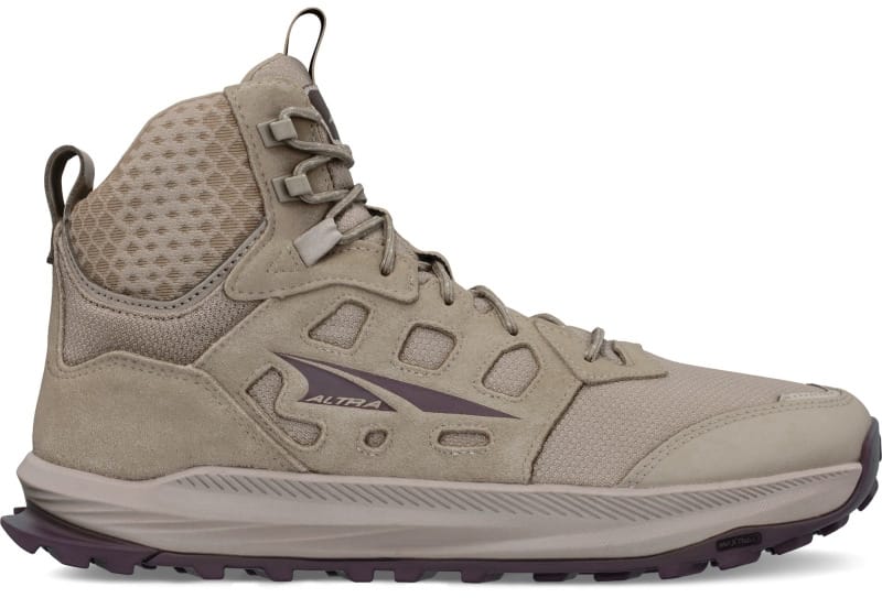 Altra Lone Peak Hiker 3 mid-height hiking boot in a tan colorway, one of the best lightweight hiking boots for backpacking and desert hiking in 2026.