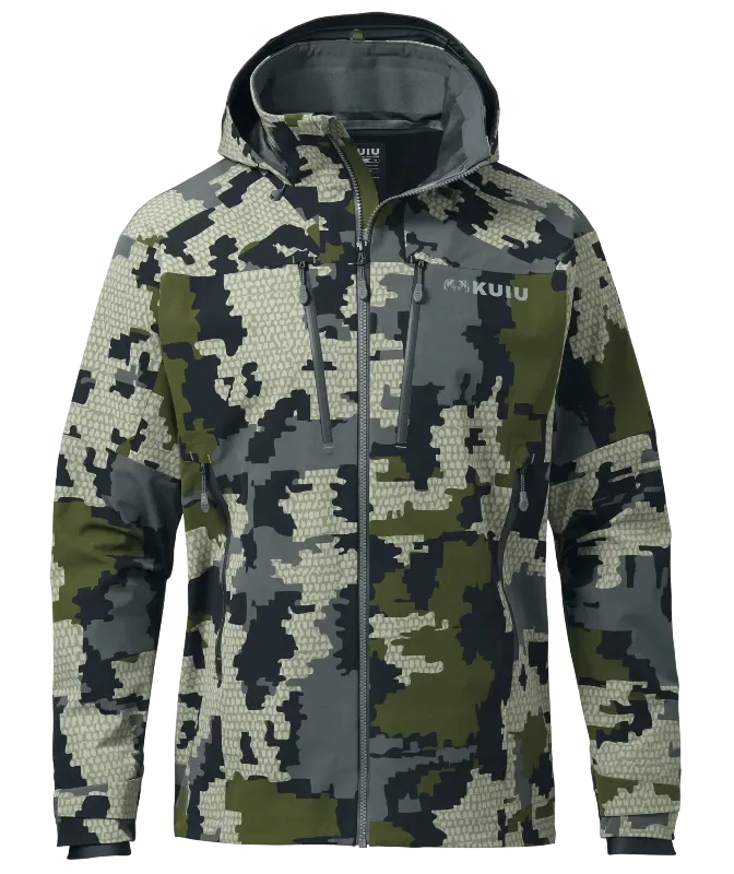 KUIU Yukon TR waterproof rain jacket with hood, our pick for the best waterproof hiking jacket of 2026.