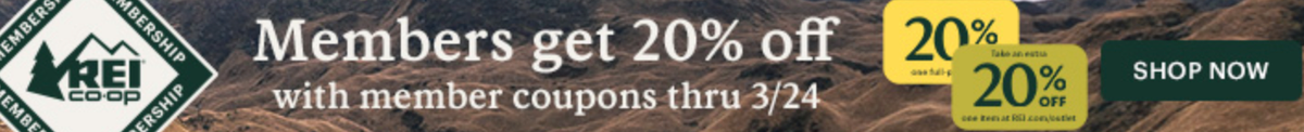 SALE: REI & REI Outlet Member Savings March 2025