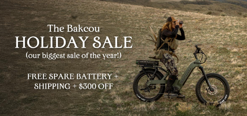 Bakcou Holiday Sale 2025: Huge Savings on Off-Road E-Bikes, E-Motos, and More
