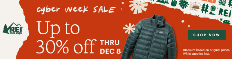 REI Co-op Cyber Week Sale 2025: Up to 30% Off Top Brands & Holiday Gifts