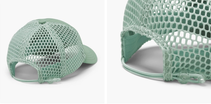 stock image with white background of a green Trekker Trucker by Turtle Fur