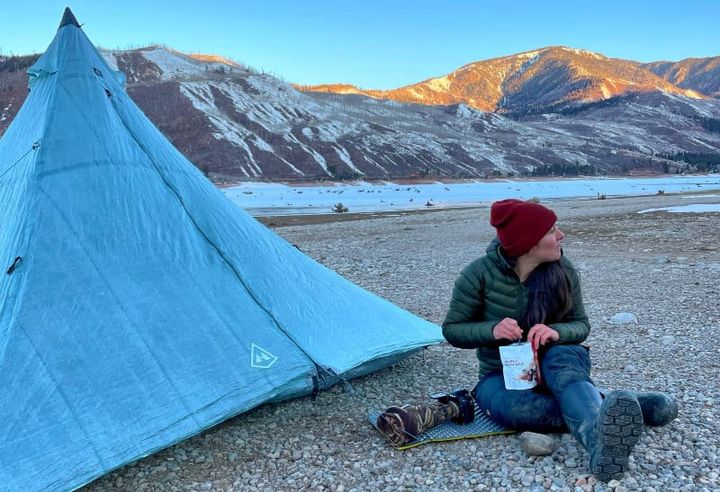 Hyperlite Mountain Gear Labor Day Sale 2025 promotional graphic highlighting 15% off sitewide August 28–September 1, with ultralight packs and shelters featured