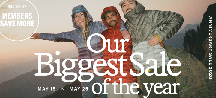 REI Anniversary Sale 2026 outdoor gear deals on hiking, camping, and backpacking equipment with discounts up to 25 percent