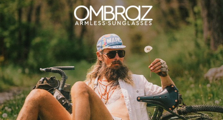 Ombraz armless sunglasses featured for the 2026 Built With Purpose sale, running October 6–8.