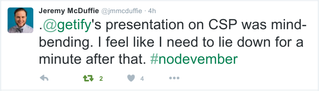 Jeremy McDuffie's reaction to Kyle's talk