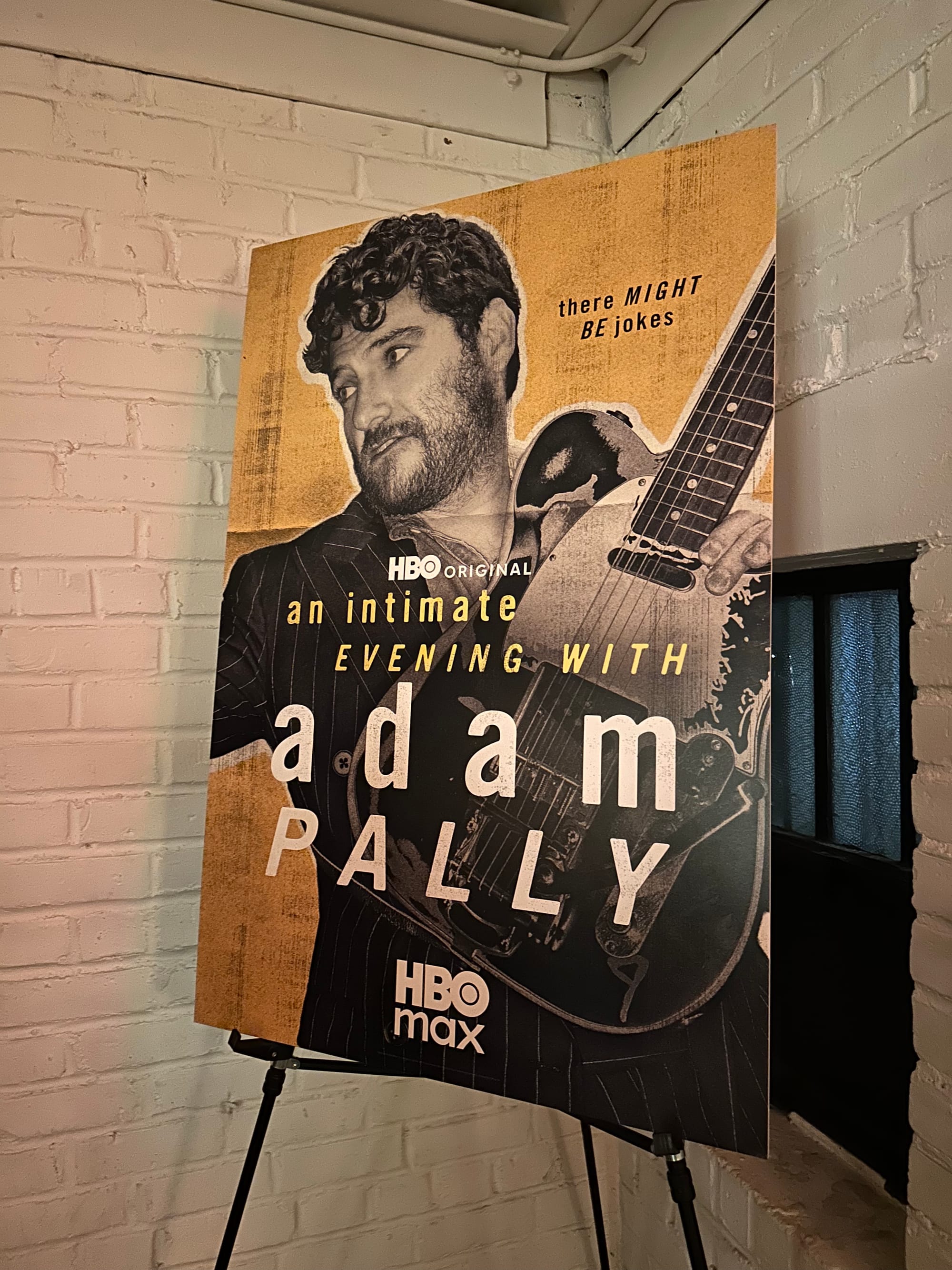 Poster for Adam Pally's comedy special.