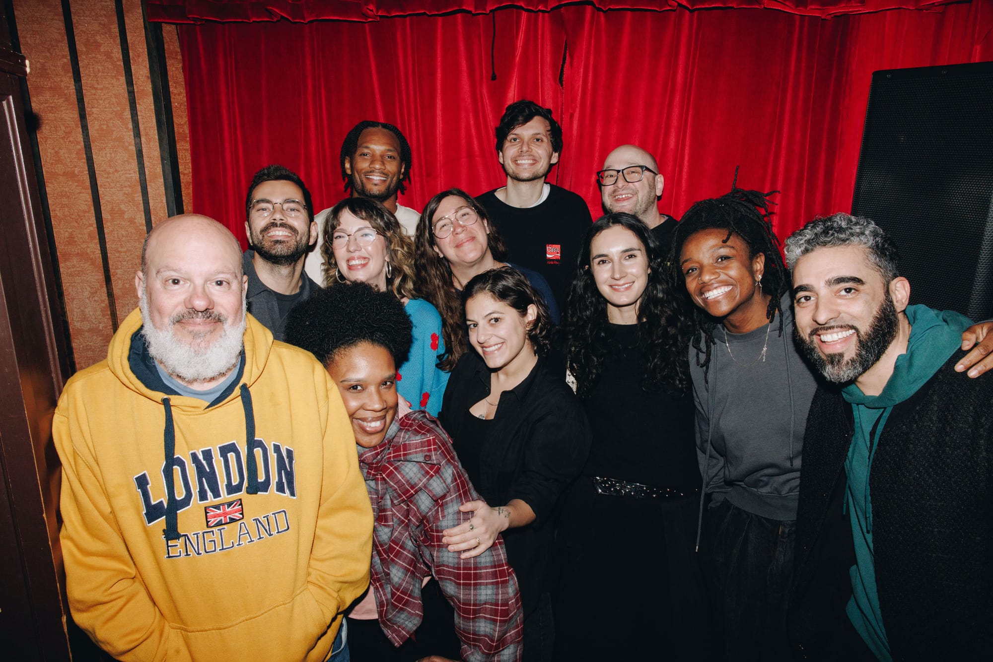 David Cross, George Civeris, Jordan Ashleigh, Cody Wilkins, Leiby, Jonathan Van Halem, Tyrone Thornhill, Guest DJ Jas, MC Nanda, Sami Schwaeber, Joyelle Nicole Johnson