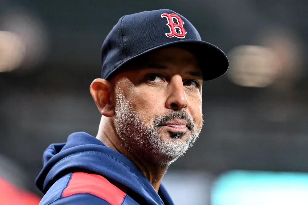 Alex Cora, looking skeptical. G Fiume / Getty Images file