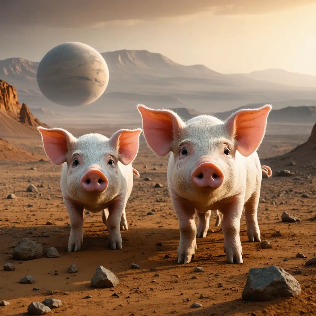 Cerdos en Marte