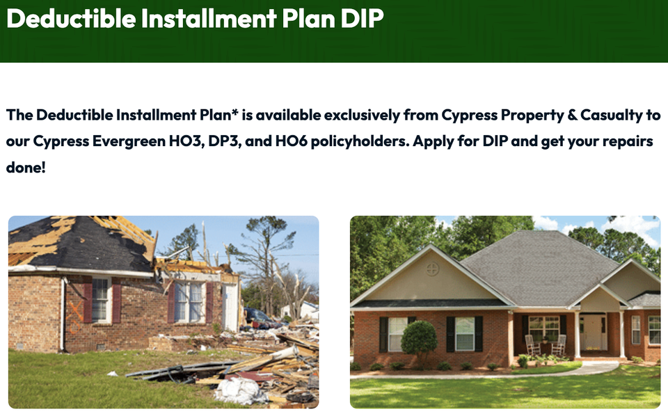 Discover the Cypress Insurance Deductible Installment Plan with Behar Insurance