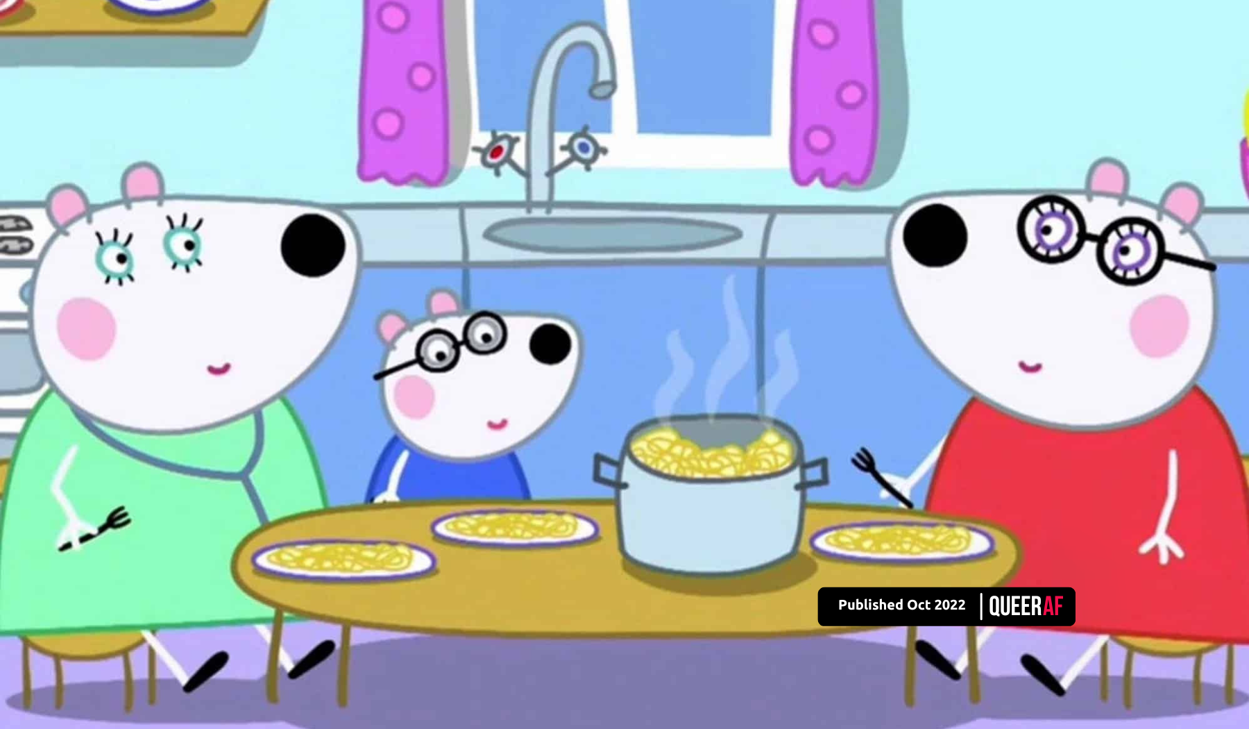 Lesbian couple were introduced onto Peppa Pig recently