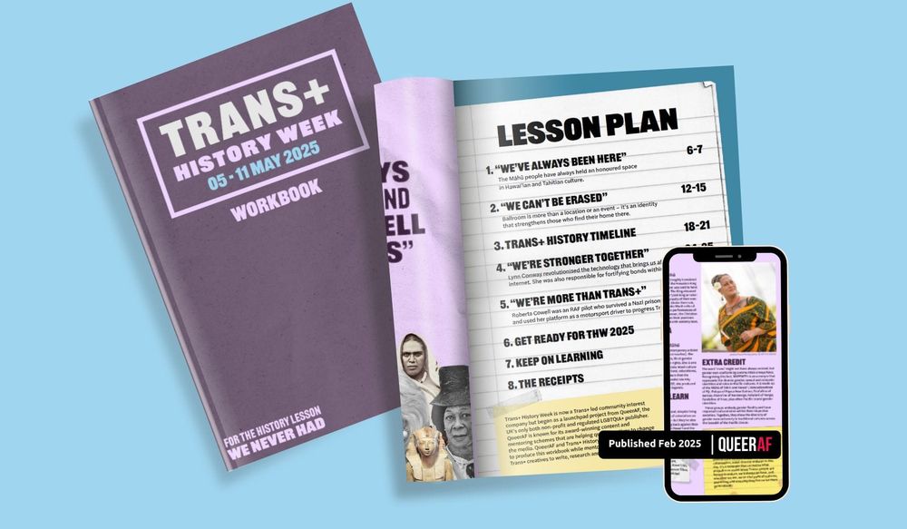 QueerAF and Trans+ History Week Launch 2025 Workbook to Champion Hidden Trans+ Stories