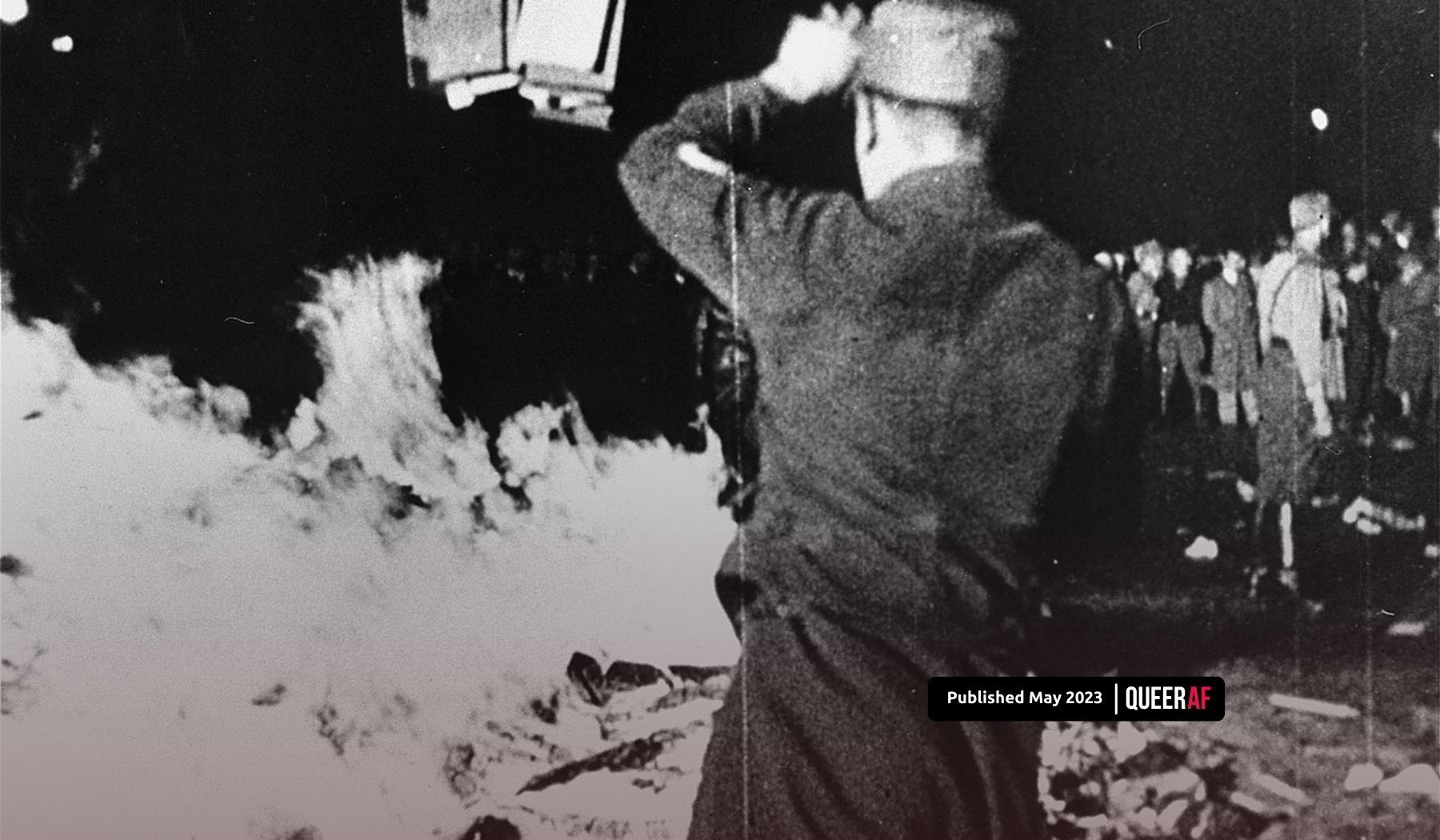 Nazi book burning at Institute of Sexology