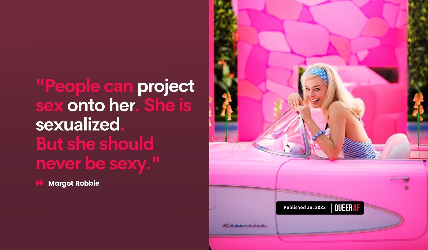 Barbie shouldn't be sexualised. Asexual people understand why