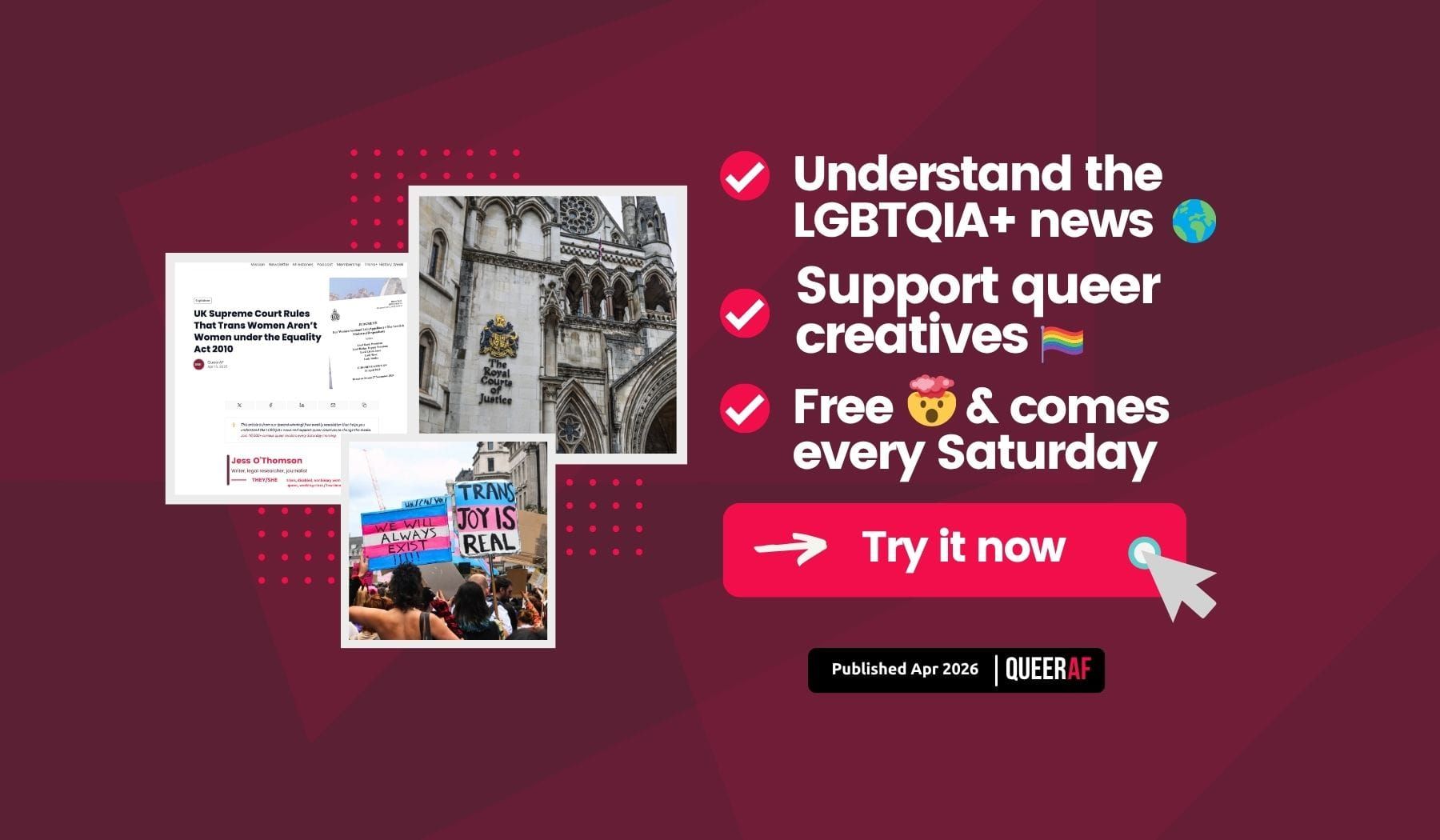 Understand the LGBTQIA+ news: Judgement day, one year later how the Supreme Court upended Trans+ rights in the UK