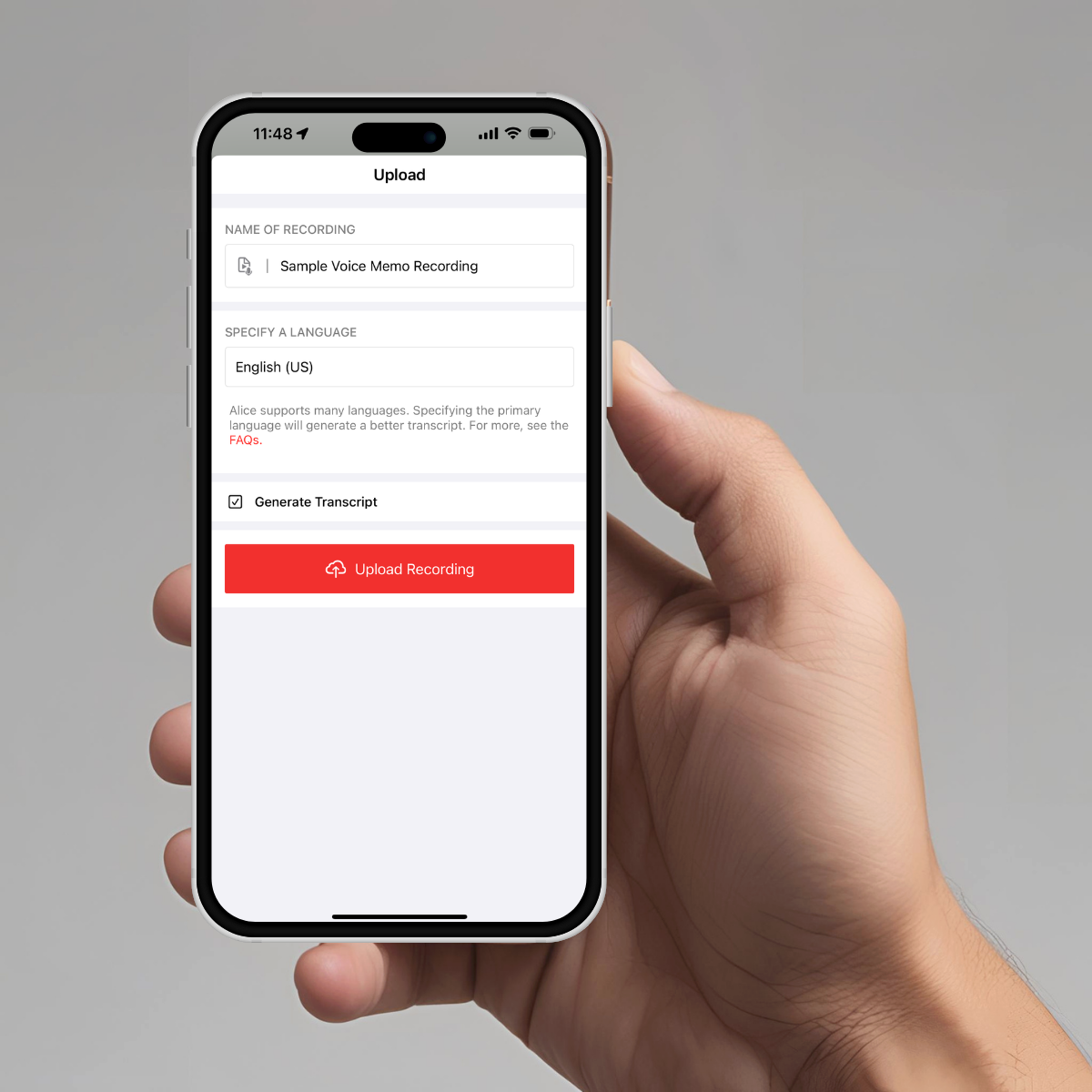 How To | Upload Voice Memos to Aliceapp.ai