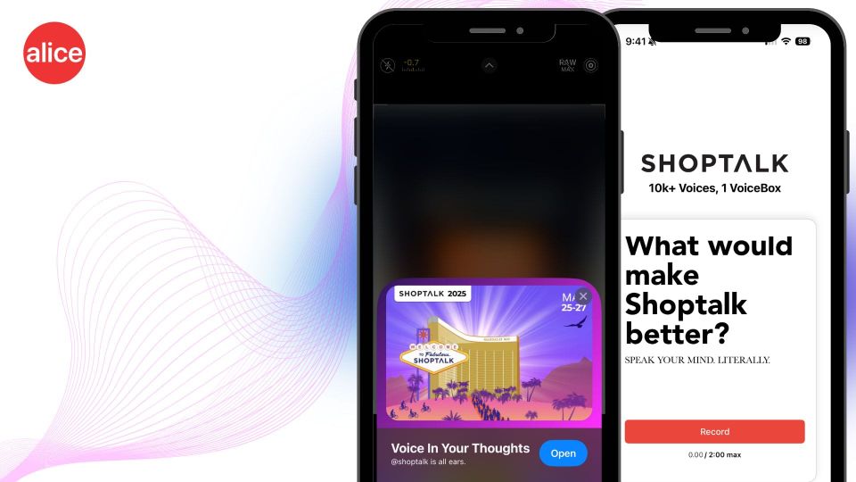 Alice AI Partners with Shoptalk Spring 2025 to Pioneer Voice Intelligence for Retail Event Feedback