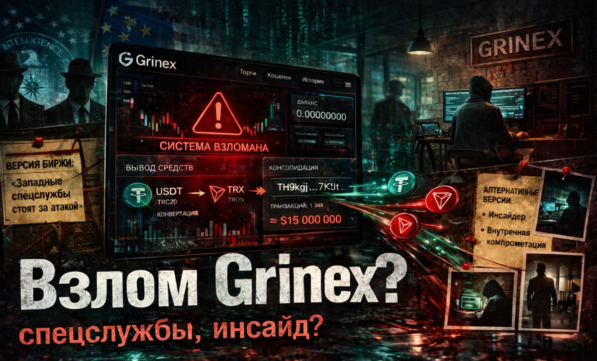 Взлом Grinex и легенда о «западных спецслужбах»
