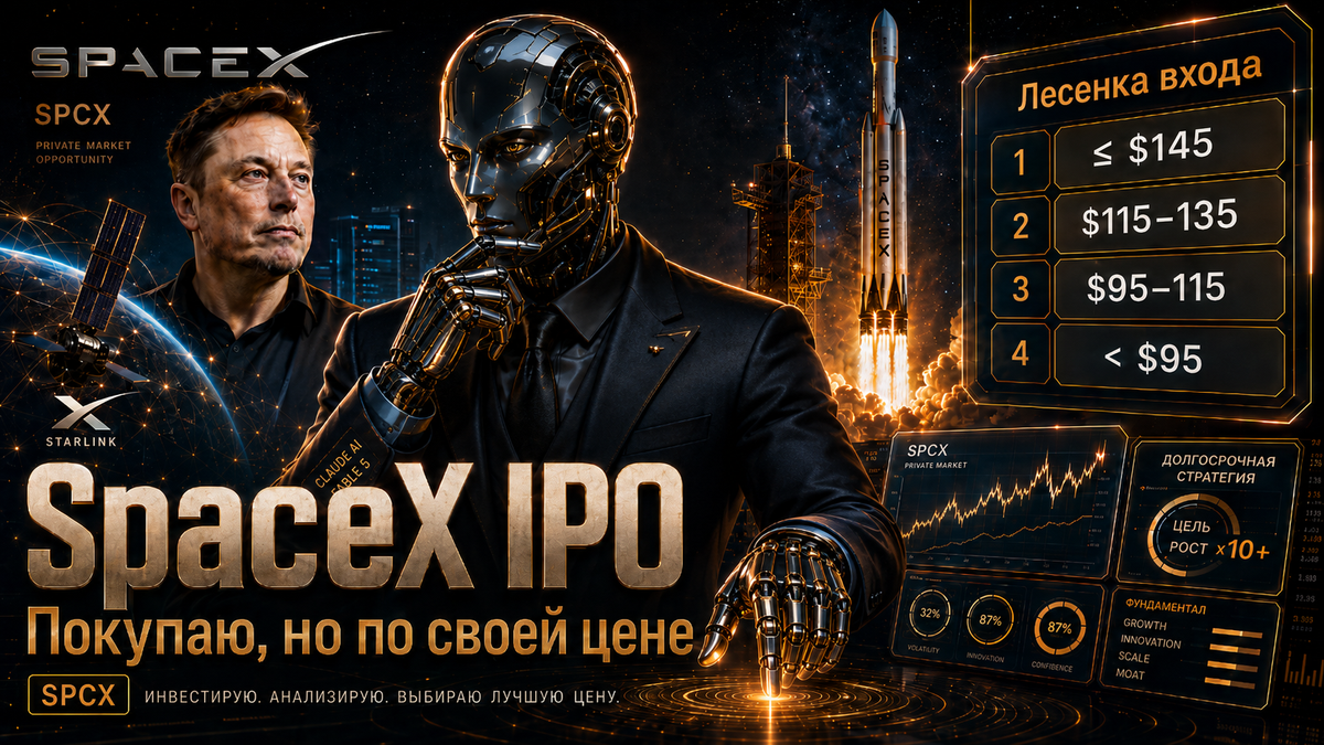 Claude AI Fable 5: Акции SpaceX – вот так я буду покупать самое дорогое IPO в истории! (SPCX)