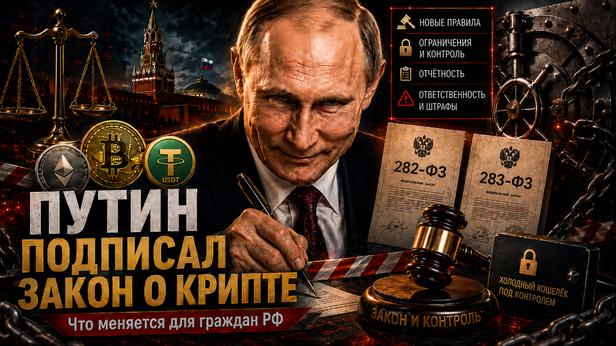 Путин подписал закон о криптовалюте в РФ – выдыхаем?!