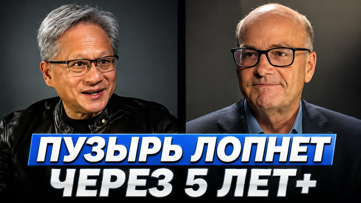 CEO Nvidia: AI отберет работу не у всех – пузырь лопнет еще не скоро! Дженсен Хуанг. Интервью.