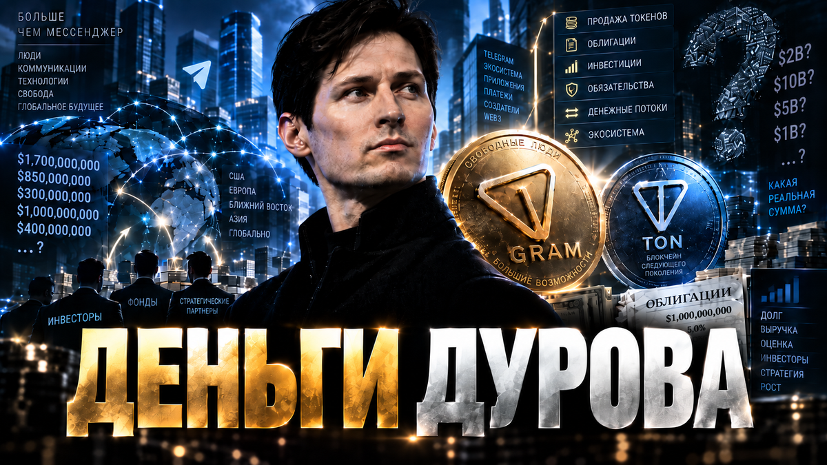 Деньги Дурова: сколько на самом деле инвестировано в Telegram и блокчейн TON?