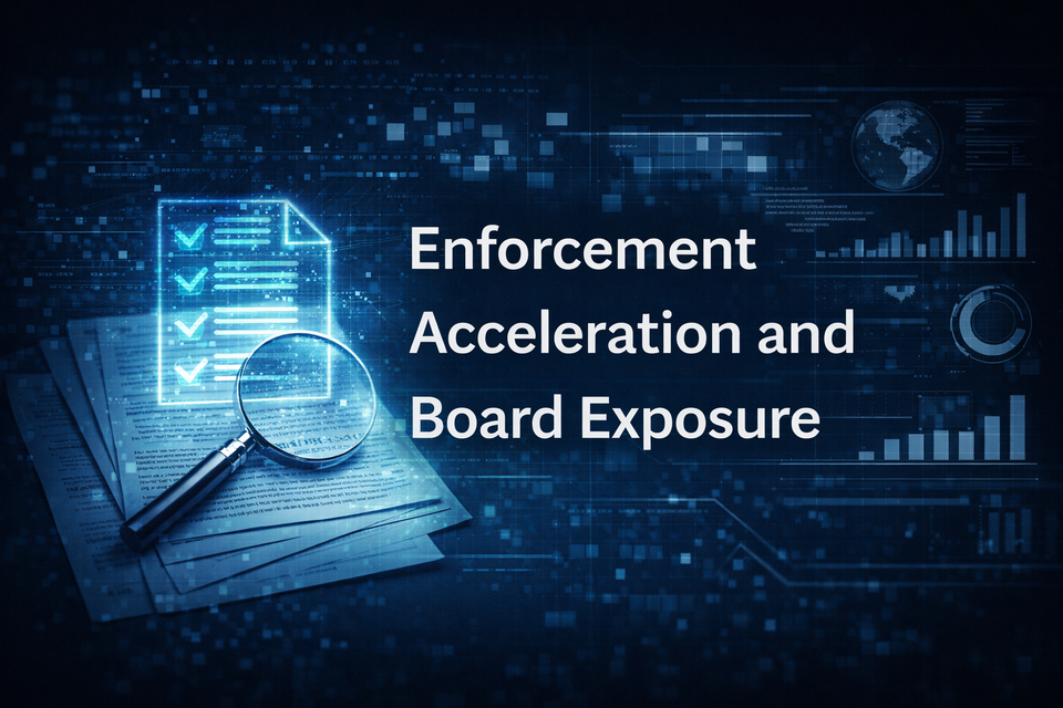 Enforcement Acceleration and Board Exposure