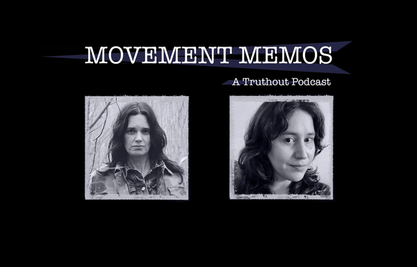 Photos of Kelly Hayes and Leanne Betasamosake Simpson beneath the Movement Memos podcast logo.
