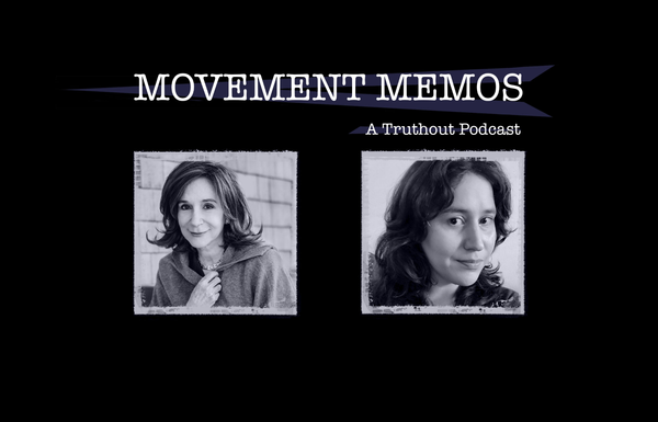 Photos of Kelly Hayes and Sherry Turkle beneath the Movement Memos podcast logo.