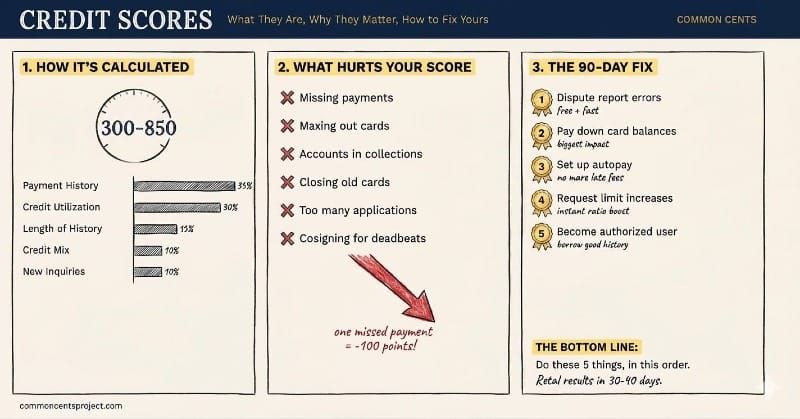 Credit Scores: What They Are, Why They Matter, and How to Improve Yours.