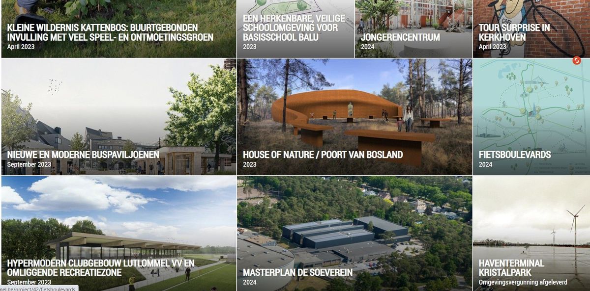 Op de hoogte blijven van de projecten van onze stad?