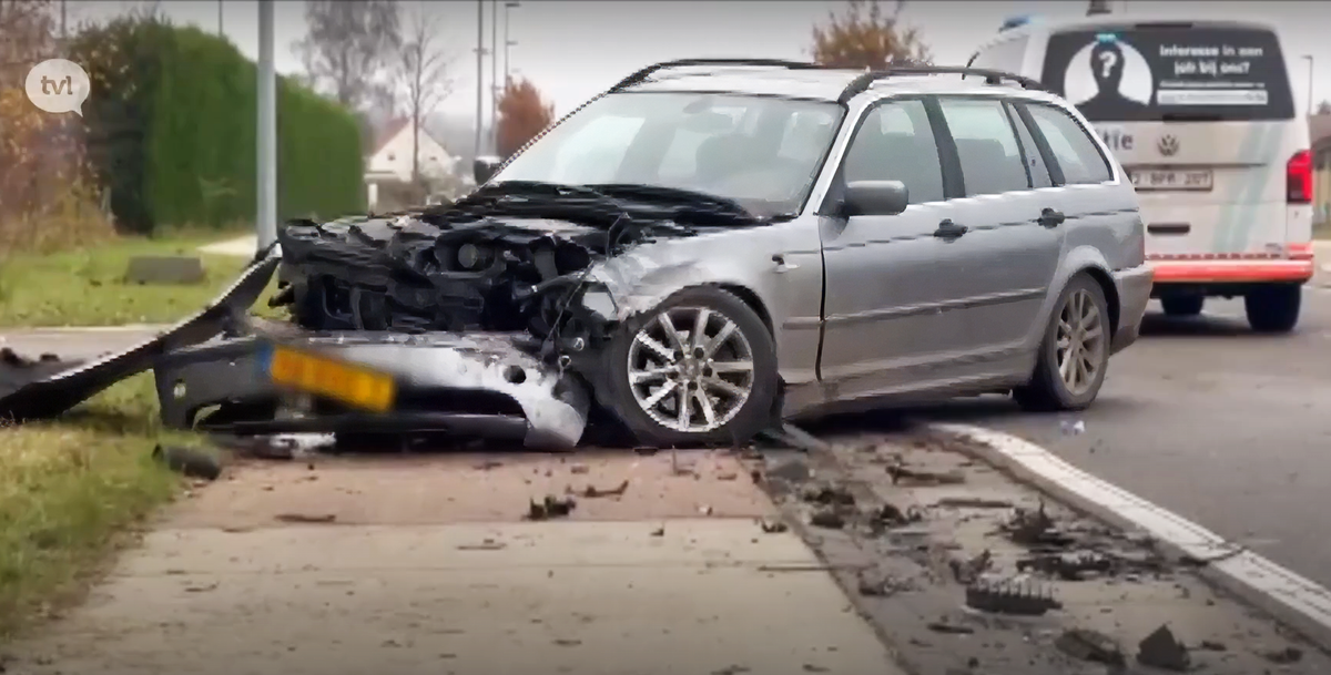 Achtervolging eindigt in ongeval