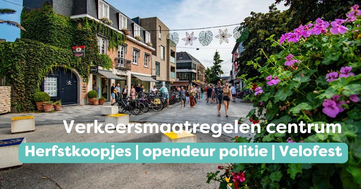 Opgelet dit weekend in het centrum...