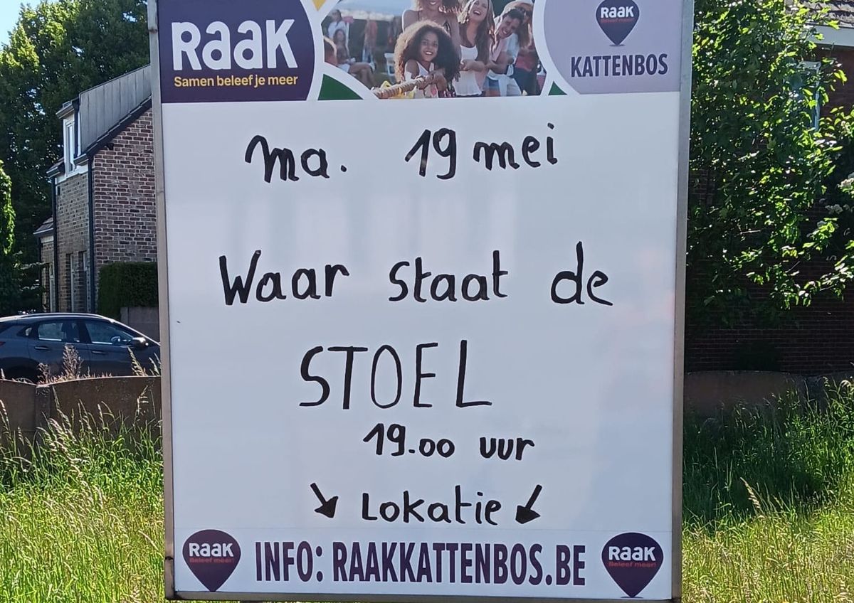 'De Stoel' is terug in Kattenbos!