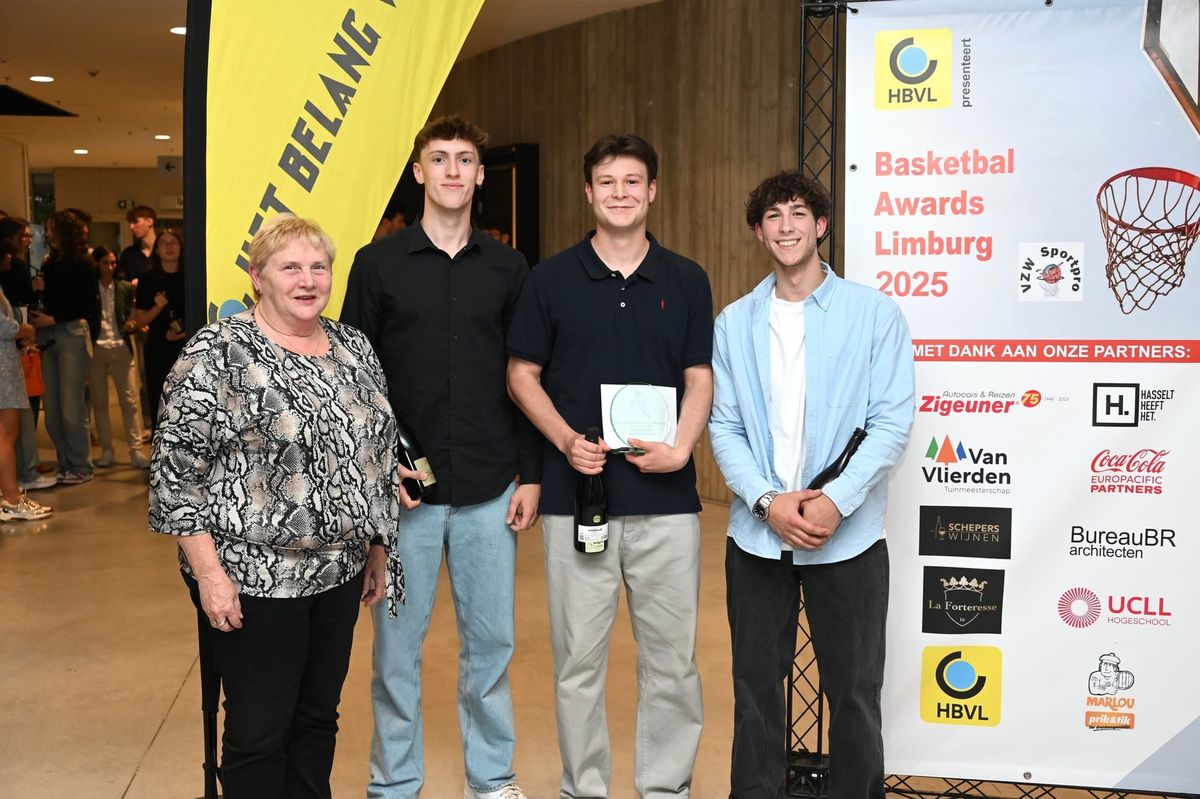 Lowie Witters en Wout Jansen in de prijzen bij 'Basketbal Awards'