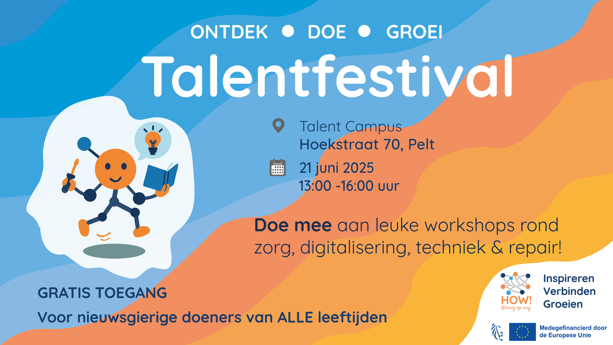 Ontdek jouw talent op het eerste Talentfestival in Pelt