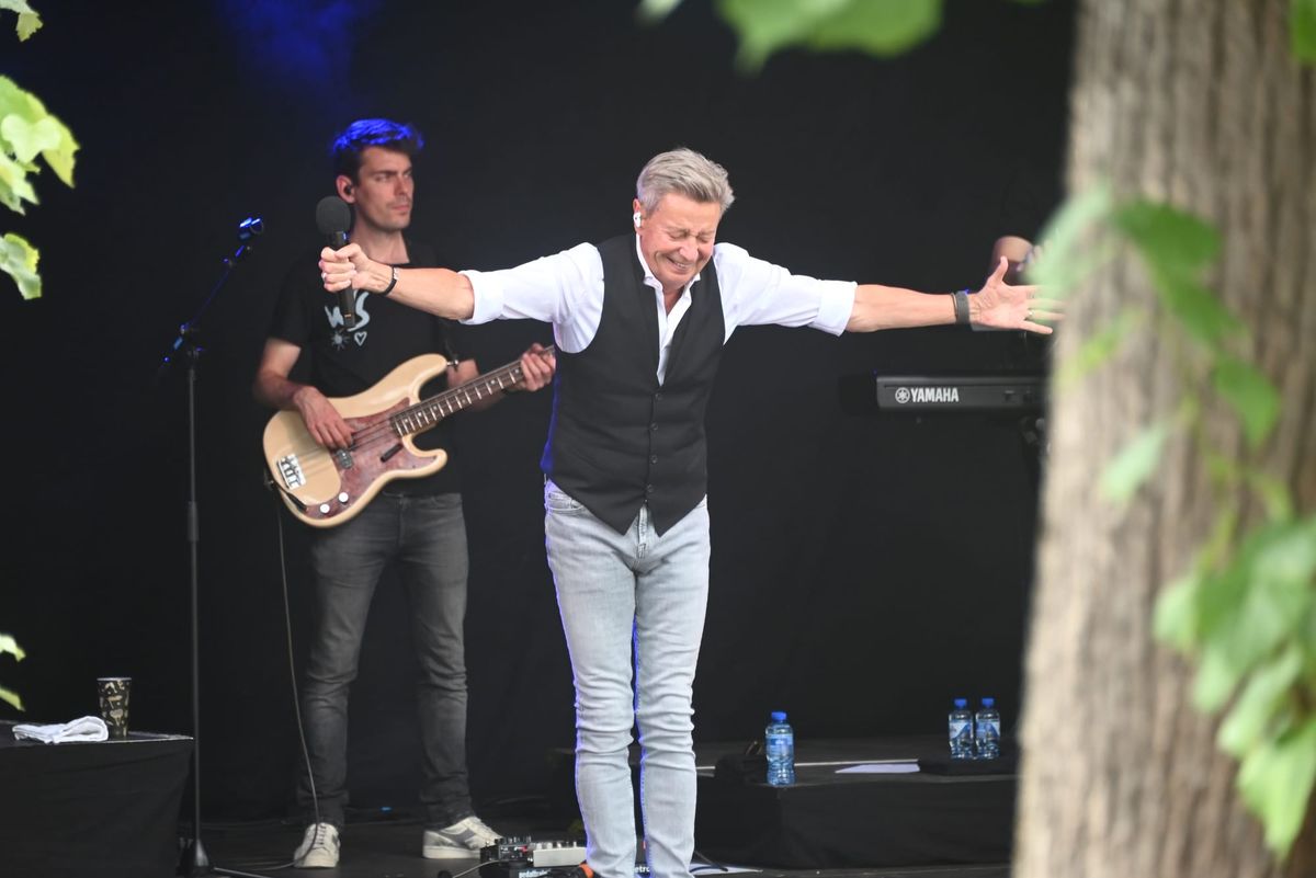 Johan Verminnen en Willy Sommers op het Markplein