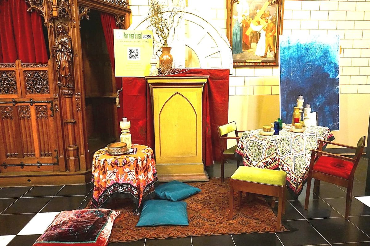 Expo 'Heilige Huisjes' in kerk