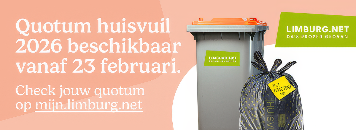 Vanaf vandaag - maandag - kan u huisvuilzakken afhalen