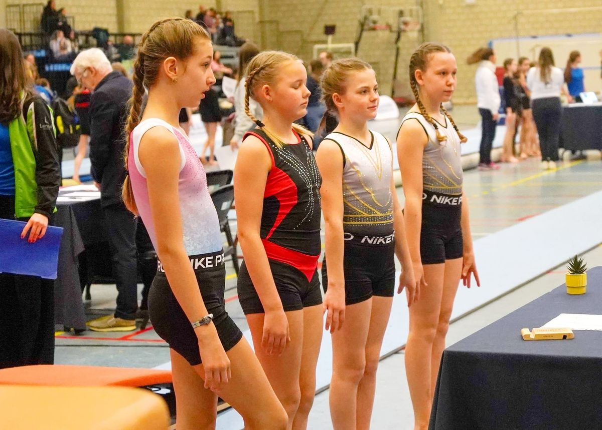 Een 400-tal gymnasten op turnwedstrijd 'De Eik'