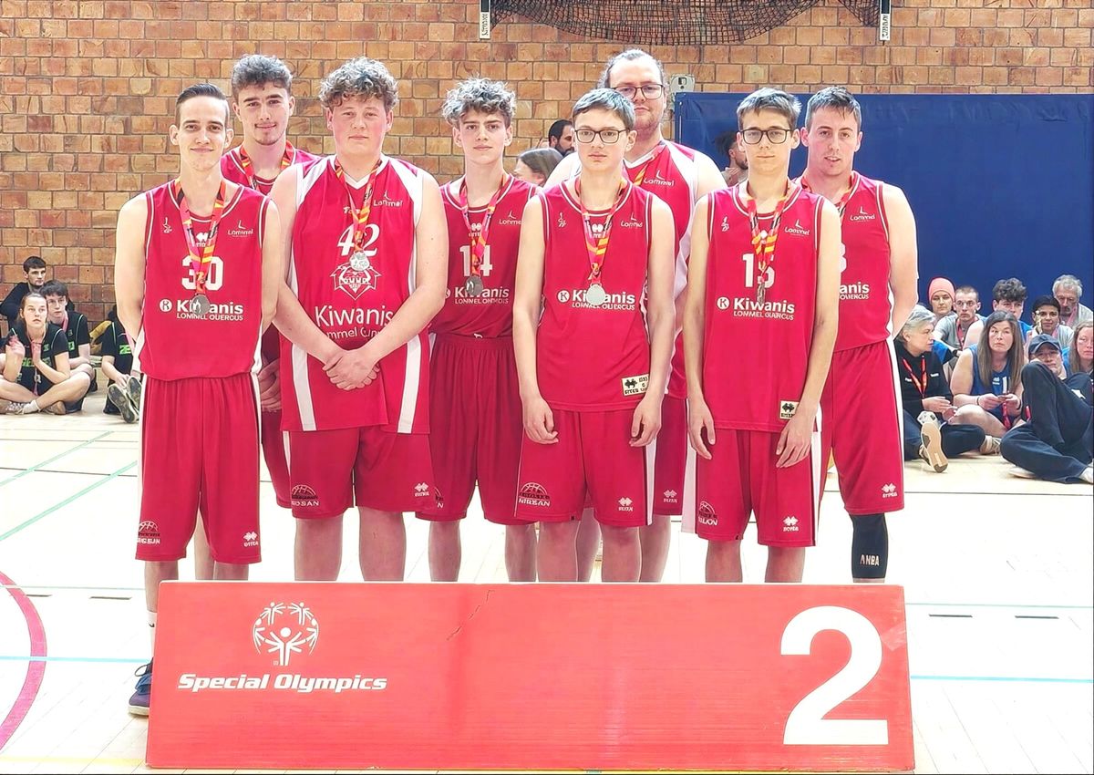 Zilver voor G-basket Lommel op Special Olympics