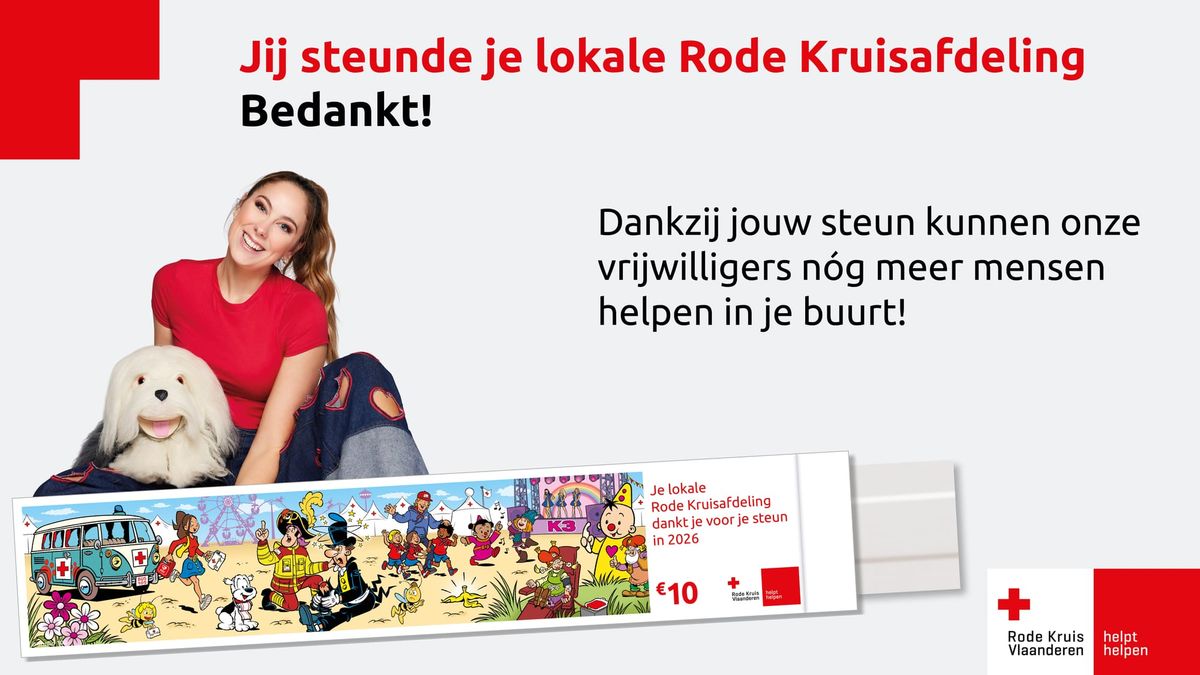 Maar liefst 1.700 pleisters verkocht voor Rode Kruis