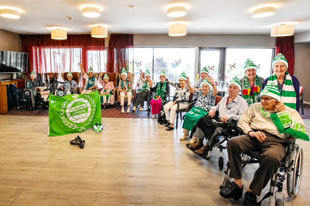 Hevige Lommel SK-supporters bij wzc Ploegdries